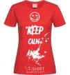 Women's T-shirt KEEP-CALM-AND... red фото