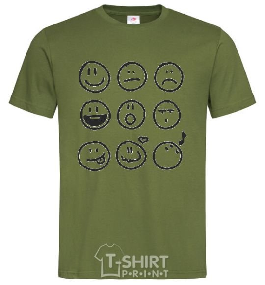 Men's T-Shirt SMILES millennial-khaki фото