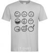Men's T-Shirt SMILES grey фото