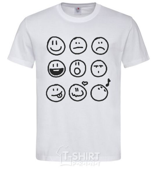 Men's T-Shirt SMILES White фото
