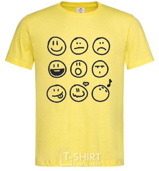Мужская футболка SMILES Лимонный фото
