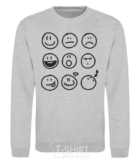 Sweatshirt SMILES sport-grey фото