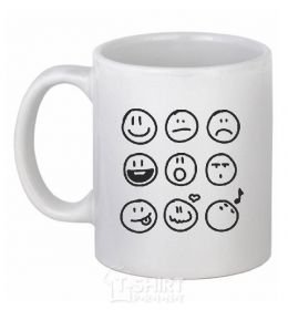 Ceramic mug SMILES White фото