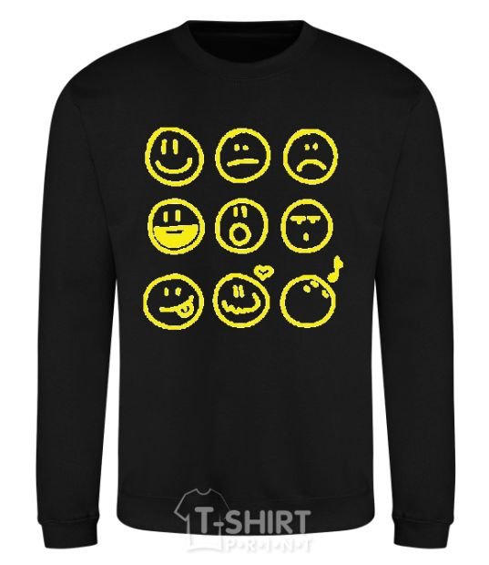 Sweatshirt SMILES black фото