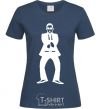 Women's T-shirt GANGNAM navy-blue фото