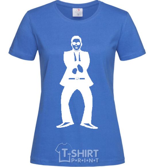 Women's T-shirt GANGNAM royal-blue фото