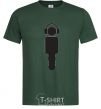 Men's T-Shirt DJ in headphones bottle-green фото