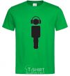 Men's T-Shirt DJ in headphones kelly-green фото