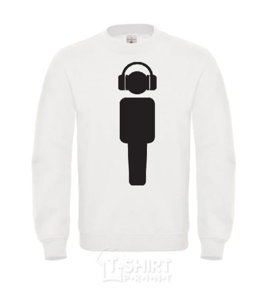 Sweatshirt DJ in headphones White фото