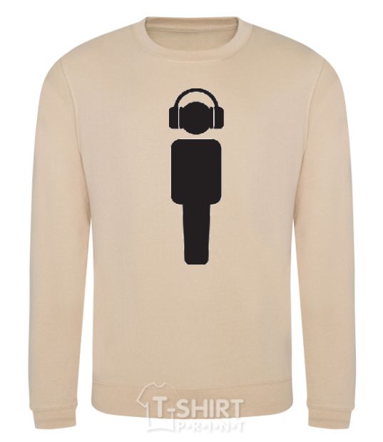 Sweatshirt DJ in headphones sand фото