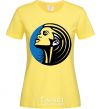 Women's T-shirt RIHANNA ROUND cornsilk фото