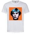 Men's T-Shirt . Andy Warhol White фото