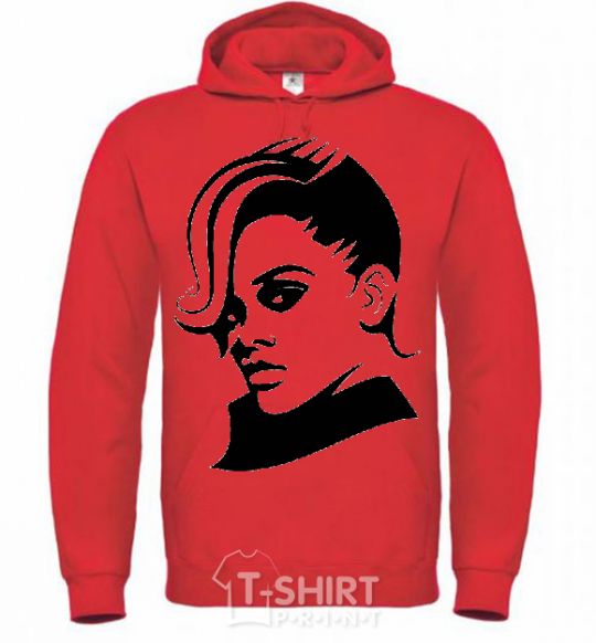 Men`s hoodie RIHANNA V.1 bright-red фото