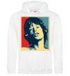 Men`s hoodie MICK JAGGER White фото