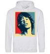 Men`s hoodie MICK JAGGER sport-grey фото