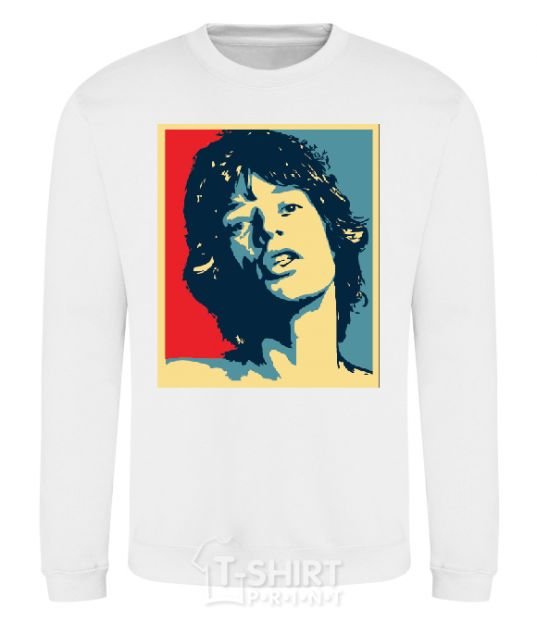 Свитшот MICK JAGGER Белый фото