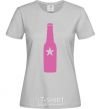 Women's T-shirt BOTTLE grey фото