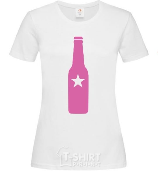 Women's T-shirt BOTTLE White фото