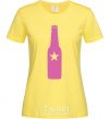 Women's T-shirt BOTTLE cornsilk фото