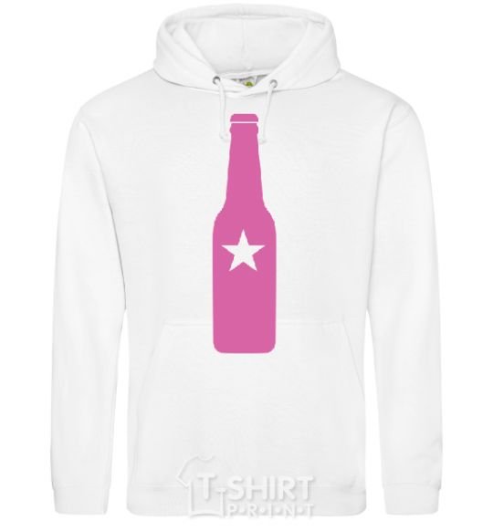 Men`s hoodie BOTTLE White фото