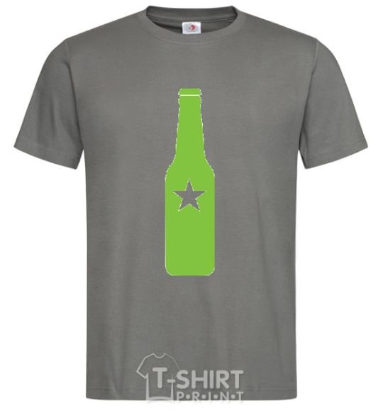 Men's T-Shirt BOTTLE dark-grey фото