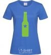 Women's T-shirt BOTTLE royal-blue фото