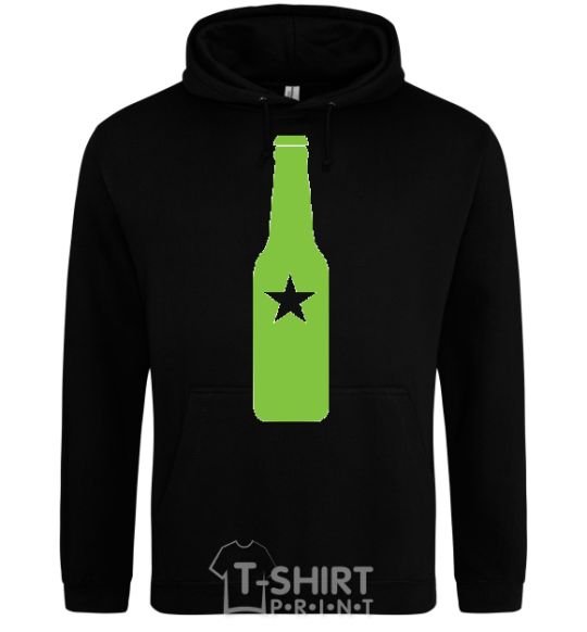 Men`s hoodie BOTTLE black фото