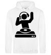 Men`s hoodie DJ PLAYING White фото