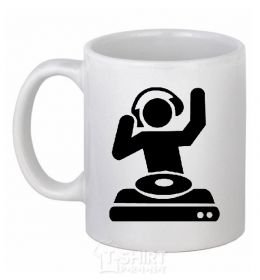 Ceramic mug DJ PLAYING White фото