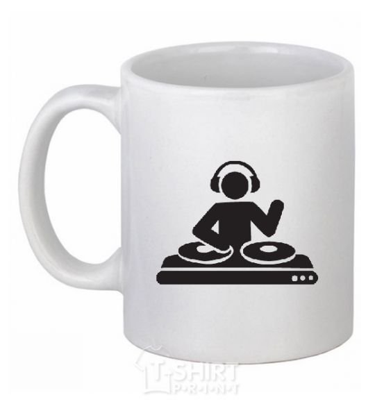 Ceramic mug DJ ACID White фото