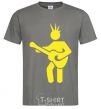 Men's T-Shirt GUITAR-MAN dark-grey фото