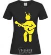 Women's T-shirt GUITAR-MAN black фото