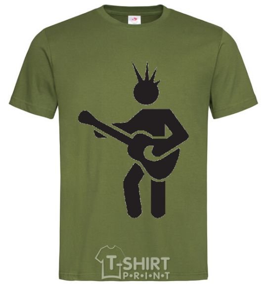 Men's T-Shirt GUITAR-MAN millennial-khaki фото