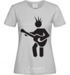 Women's T-shirt GUITAR-MAN grey фото