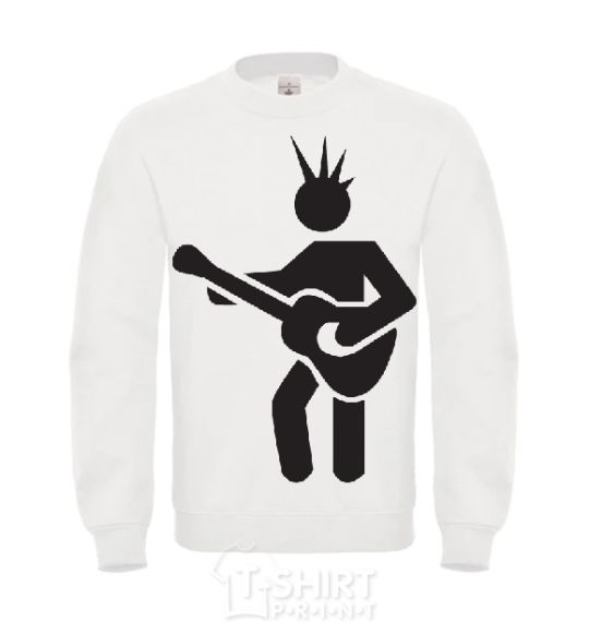 Sweatshirt GUITAR-MAN White фото