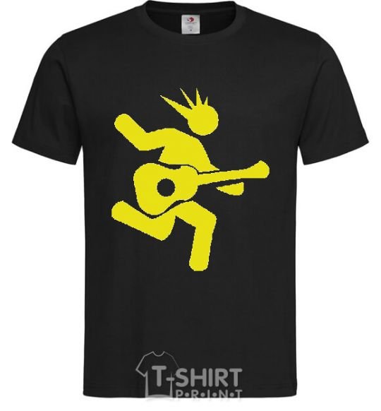 Men's T-Shirt GUITAR JUMP black фото
