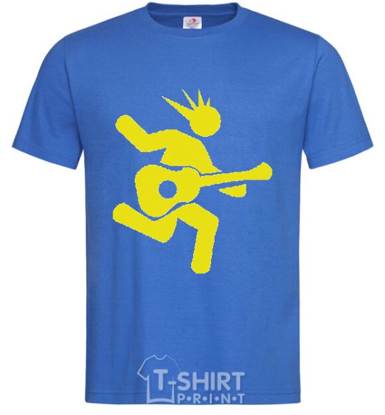 Men's T-Shirt GUITAR JUMP royal-blue фото