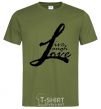 Men's T-Shirt LIVE LOVE LAUGH millennial-khaki фото