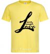 Men's T-Shirt LIVE LOVE LAUGH cornsilk фото