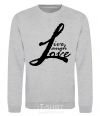 Sweatshirt LIVE LOVE LAUGH sport-grey фото