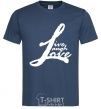 Men's T-Shirt LIVE LOVE LAUGH navy-blue фото