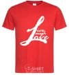 Men's T-Shirt LIVE LOVE LAUGH red фото