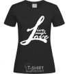 Women's T-shirt LIVE LOVE LAUGH black фото