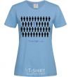 Женская футболка THINK DFFERENT Голубой фото