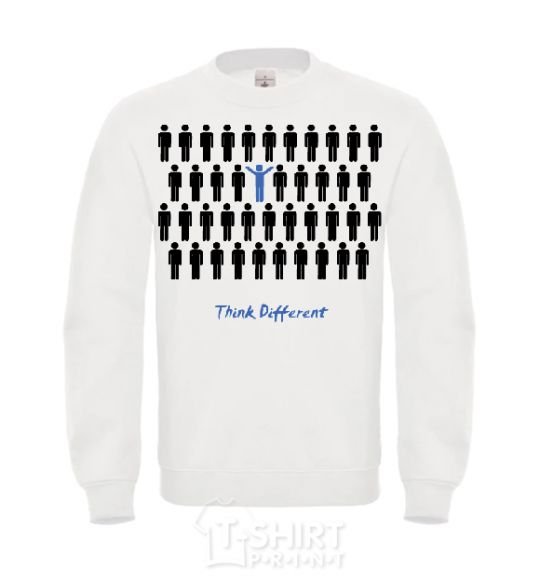 Sweatshirt THINK DFFERENT White фото