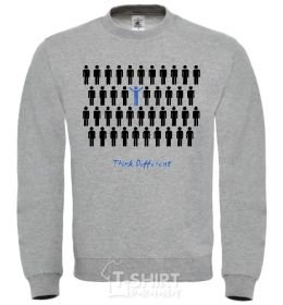 Sweatshirt THINK DFFERENT sport-grey фото
