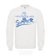 Sweatshirt SAY HELLO TO SUMMER White фото