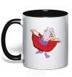 Mug with a colored handle WITCH black фото
