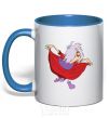 Mug with a colored handle WITCH royal-blue фото