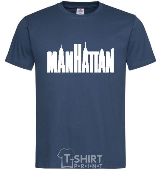 Men's T-Shirt MANHATTAN navy-blue фото